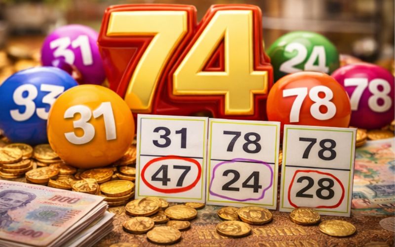 bảng số lô đề có 74 và các cặp số xuất hiện liên tiếp