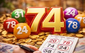 đề về 74 với các cặp số lô liên quan được hiển thị rõ