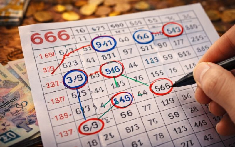 người chơi lựa chọn cặp số lô đẹp theo phương pháp soi cầu 666