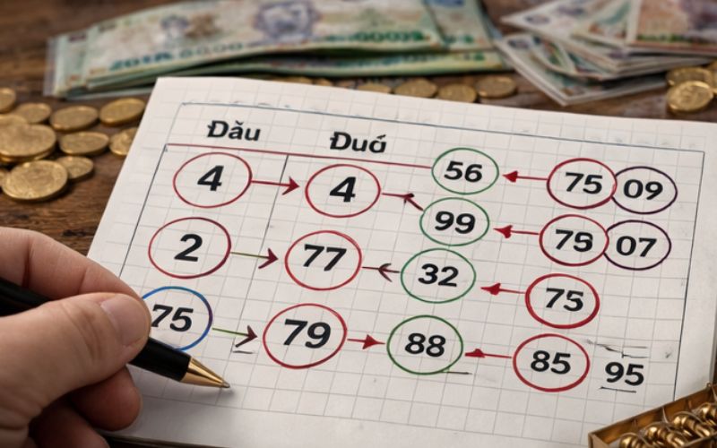 người chơi theo dõi và chọn số theo cầu đầu đuôi giải đặc biệt