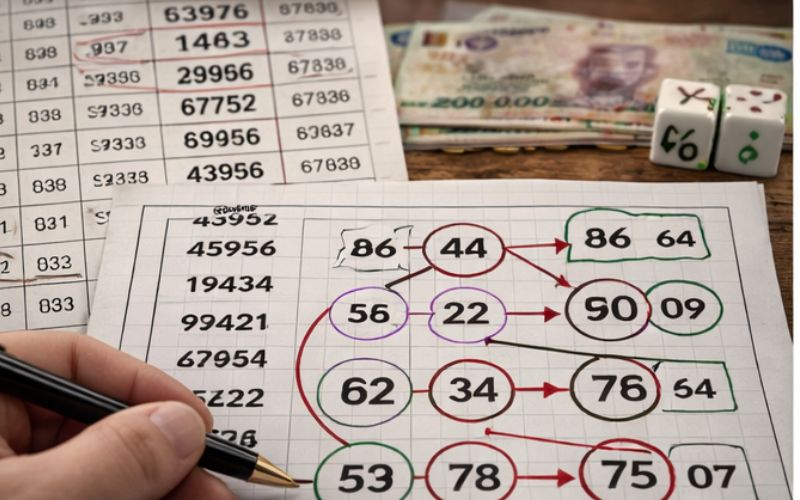 soi cầu đầu đuôi giải đặc biệt với các con số được đánh dấu rõ