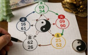 soi cầu ngũ hành âm dương với các con số được phân tích rõ ràng