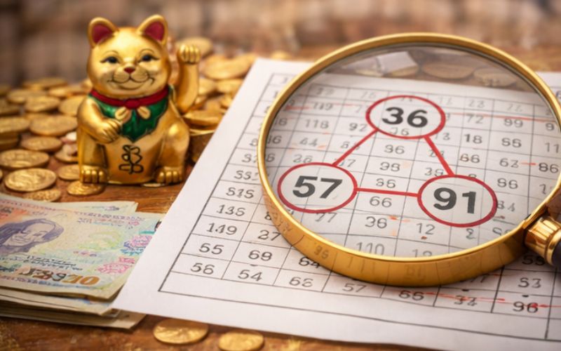 các con số lô đề được đánh dấu theo quy luật tài lộc