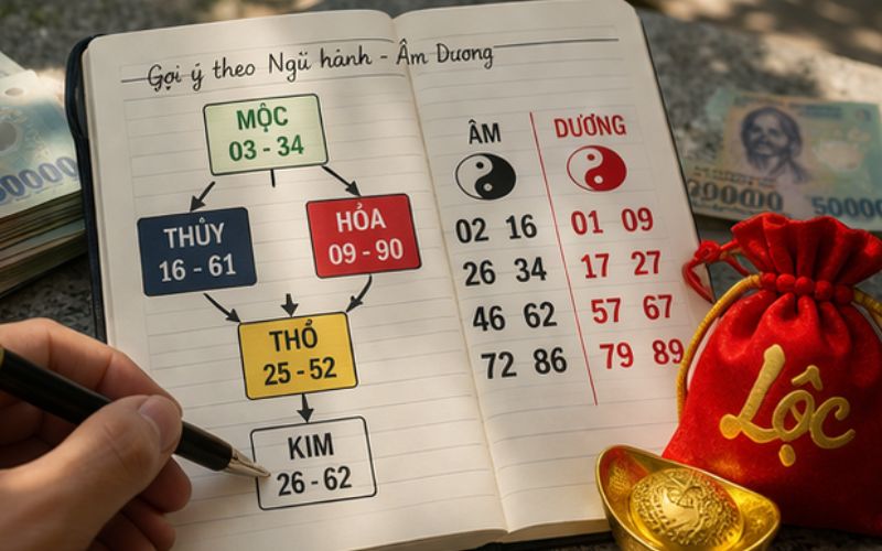 người chơi theo dõi quy luật số theo phương pháp ngũ hành âm dương
